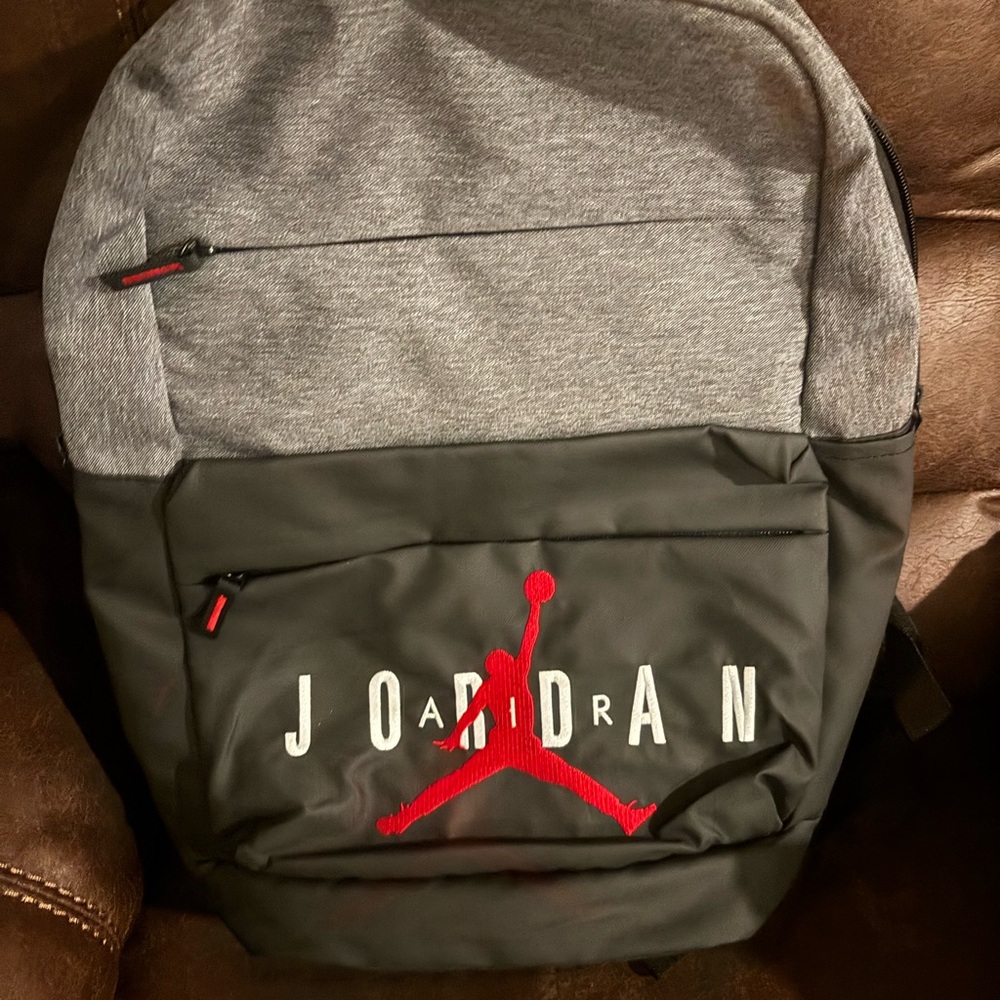 Jordan Dual-Tone Backpack with Red Logo